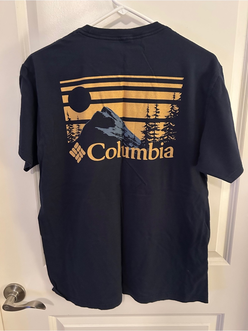 Columbia Navy Short-Sleeve Logo T-Shirt with Gold Accent - Picture 4 of 5